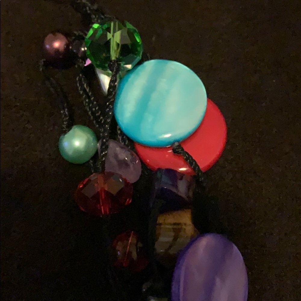 Gorgeous glass bead statement neclace - Picture 6 of 7